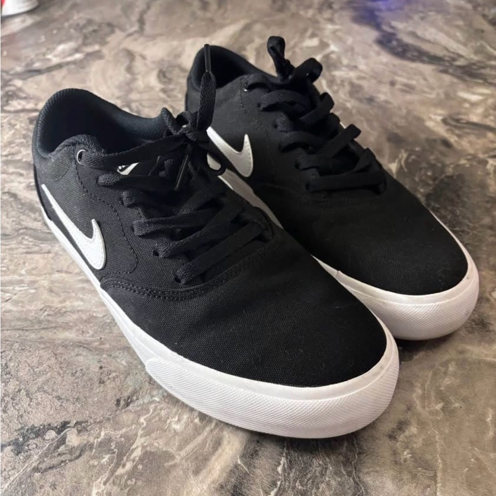 Nike Women’s Canvas Black and White Charge Sneakers